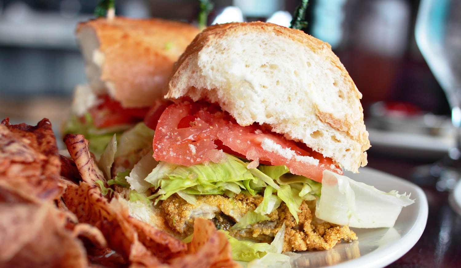 Oyster Po'boy Sandwich Oyster Po'boy Sandwich